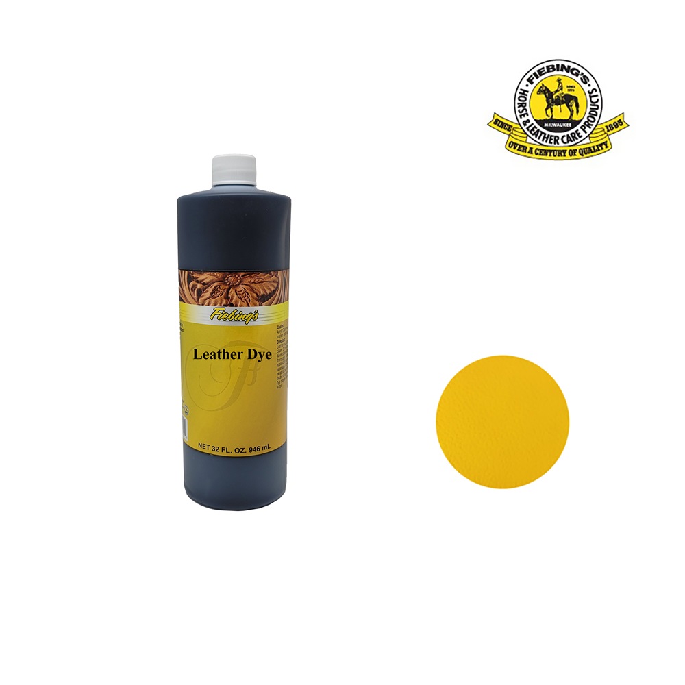 1192  LEATHER DYE, "FIEBING'S", Проникающая краска на спиртовой основе, объем-1 литр, США, Цвет-Желт