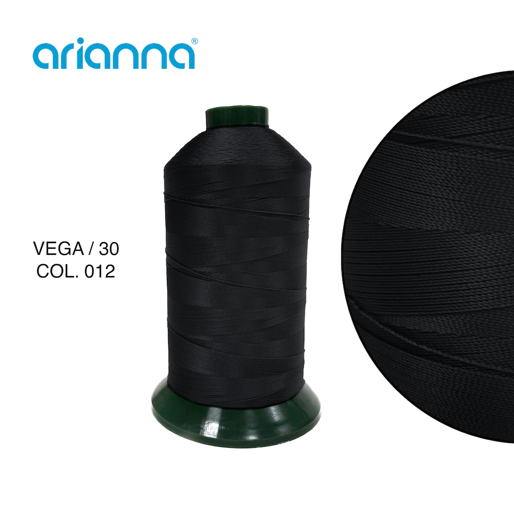 1261  НИТЬ ШВЕЙНАЯ VEGA SUPER 30/3, "ARIANNA", Тройной крутки, намотка 3000 м, толщина-30, состав-10