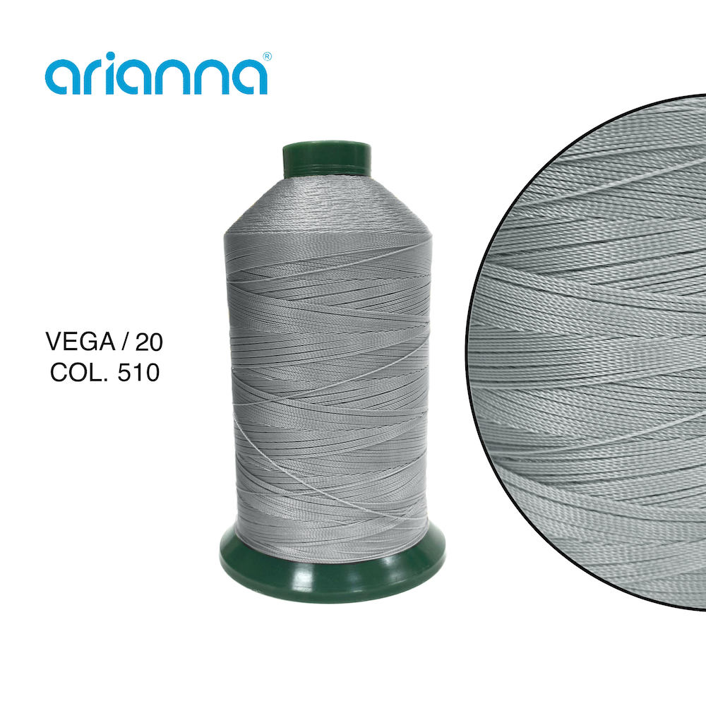 622  НИТЬ ШВЕЙНАЯ VEGA SUPER 20/3, "ARIANNA", Тройной крутки, намотка 2000 м, толщина-20, состав-100