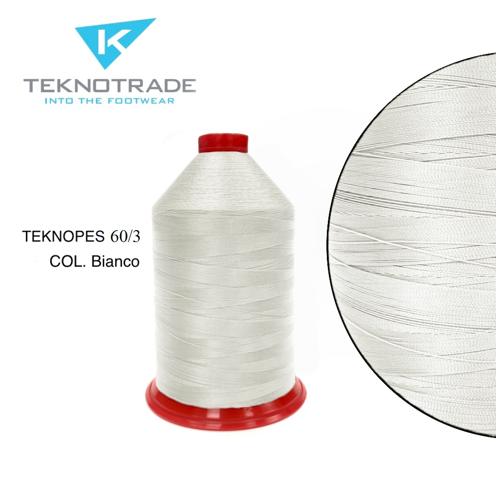 425  НИТЬ ШВЕЙНАЯ TEKNOPES 60/3, "TEKNO TRADE", Тройной крутки, намотка 4500 м, толщина-60, состав-1