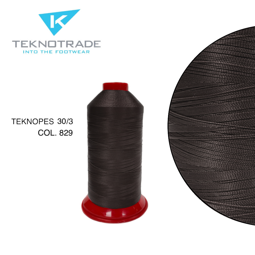 81  НИТЬ ШВЕЙНАЯ TEKNOPES 30/3, "TEKNO TRADE", Тройной крутки, намотка 2500 м, толщина-30, состав-10