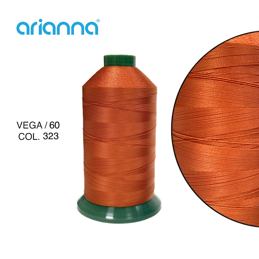 10778  НИТЬ ШВЕЙНАЯ VEGA SUPER 60/3, "ARIANNA", Тройной крутки, намотка 6000м, толщина-60, состав-10