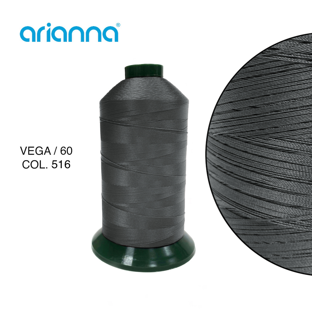 1120  НИТЬ ШВЕЙНАЯ VEGA SUPER 60/3, "ARIANNA", Тройной крутки, намотка 6000 м, толщина-60, состав-10