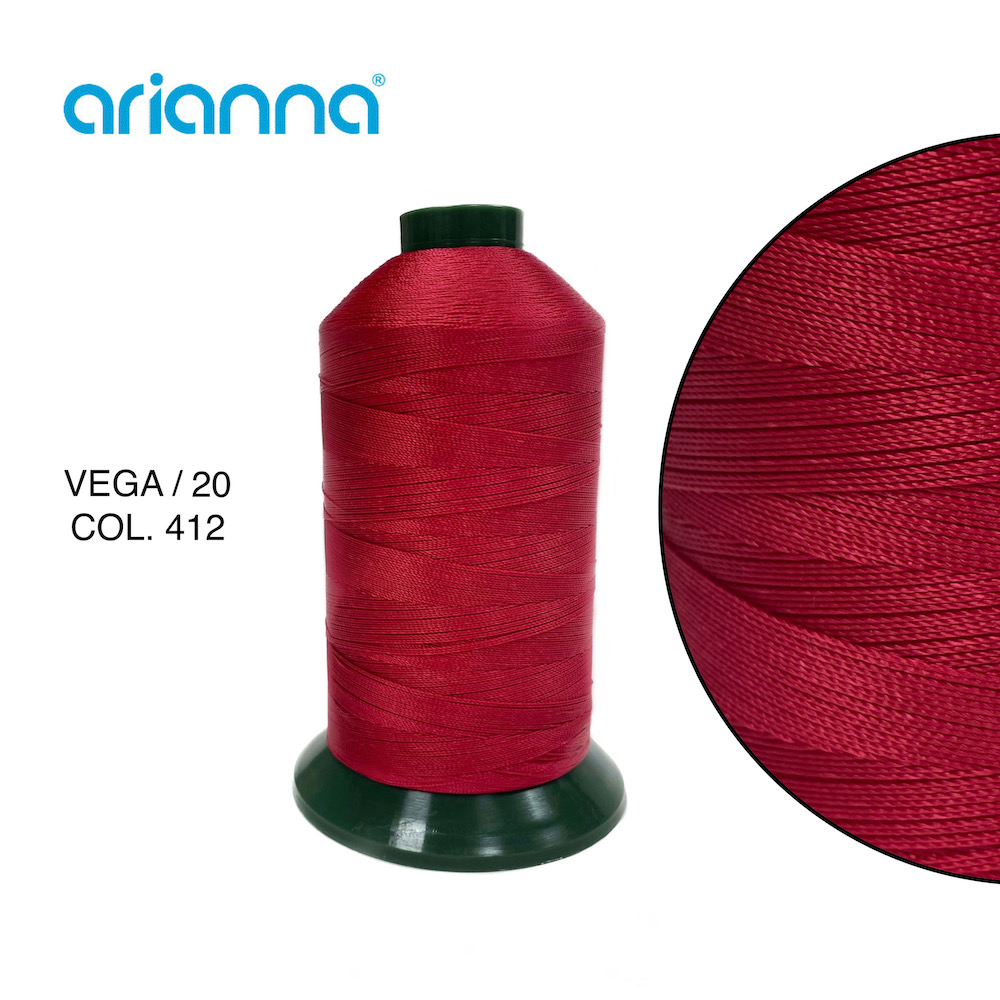 623  НИТЬ ШВЕЙНАЯ VEGA SUPER 20/3, "ARIANNA", Тройной крутки, намотка 2000 м, толщина-20, состав-100