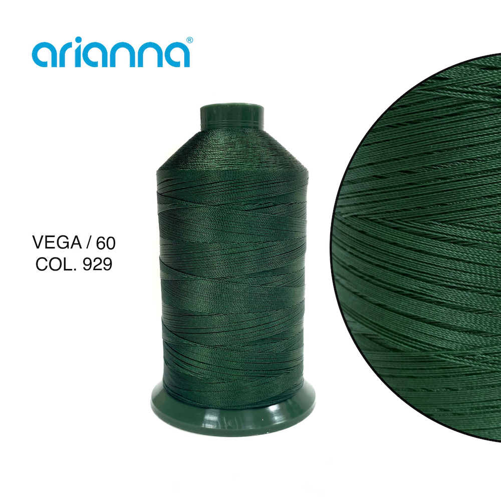 93  НИТЬ ШВЕЙНАЯ VEGA SUPER 60/3, "ARIANNA", Тройной крутки, намотка 6000м, толщина-60, состав-100%