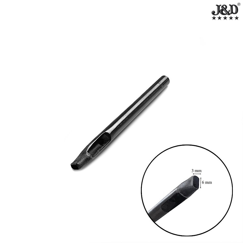 1066  ПРОБОЙНИК ОВАЛ, "J&D", ширина-6х3 мм, состав-Сталь, Китай