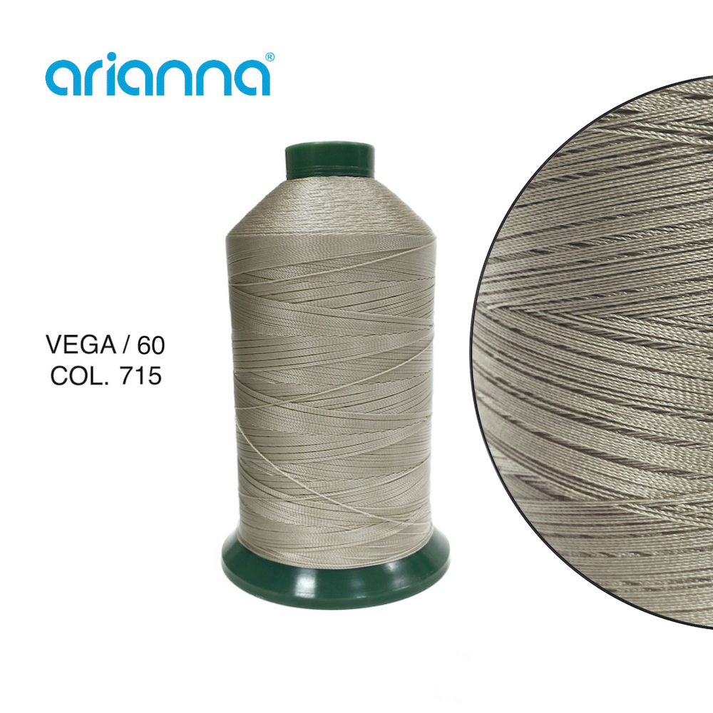 935  НИТЬ ШВЕЙНАЯ VEGA SUPER 60/3, "ARIANNA", Тройной крутки, намотка 6000м, толщина-60, состав-100%