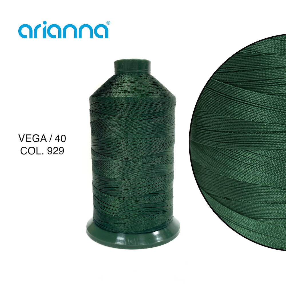 361  НИТЬ ШВЕЙНАЯ VEGA SUPER 40/3, "ARIANNA", Тройной крутки, намотка 4000 м, толщина-40, состав-100
