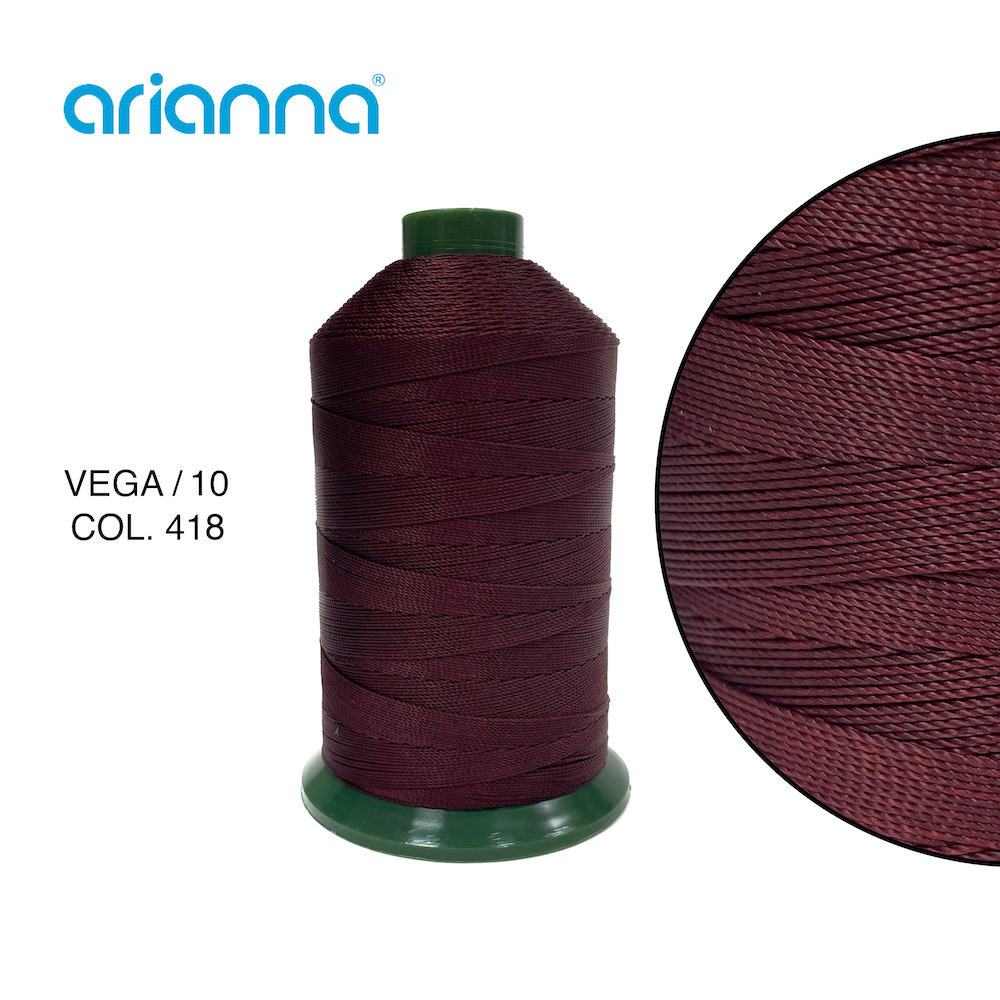 613  НИТЬ ШВЕЙНАЯ VEGA SUPER 10/3, "ARIANNA", Тройной крутки, намотка 1000 м, толщина-10, состав-100
