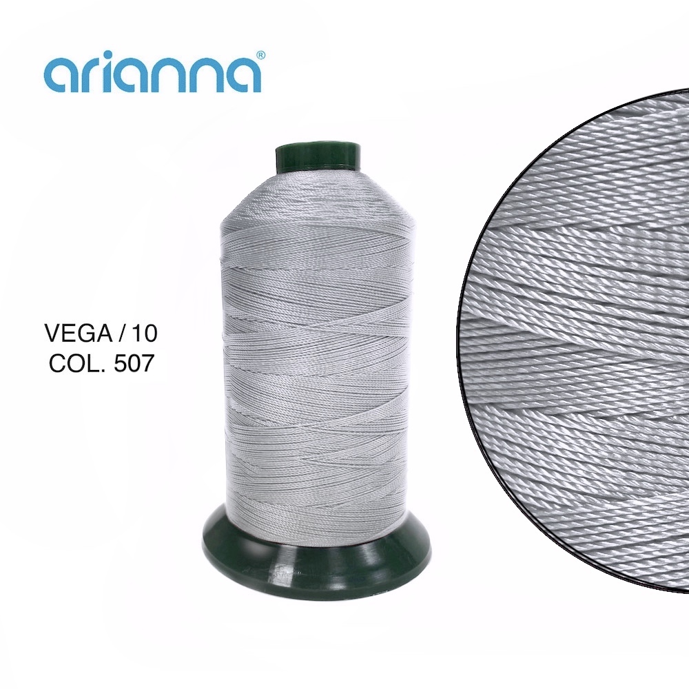 1573  НИТЬ ШВЕЙНАЯ VEGA SUPER 10/3, "ARIANNA", Тройной крутки, намотка 1000 м, толщина-10, состав-10