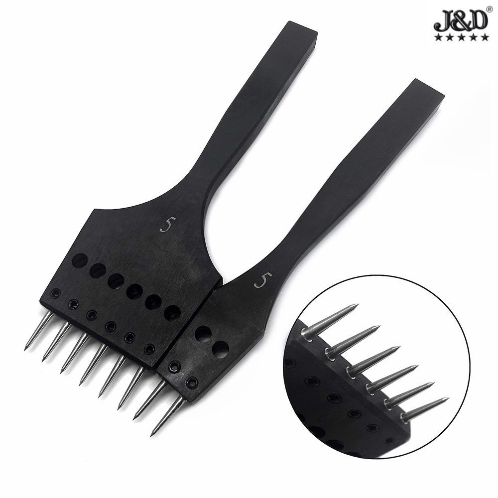 9236 СТРОЧНЫЙ ПРОБОЙНИК ИГОЛЬЧАТЫЙ, "J&D", Набор из 2-х пробойников, шаг-5 мм, состав-Высококачестве