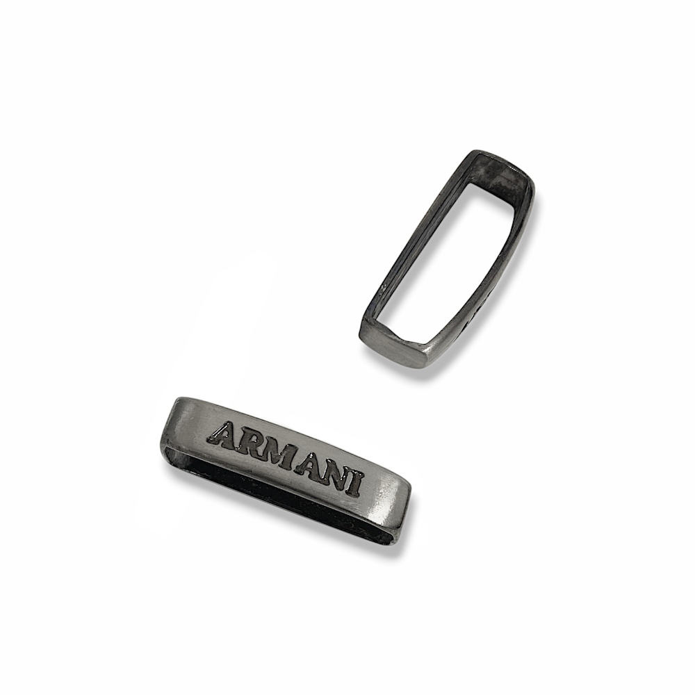 9802  ТРЕНЧИК, Armani, размер-35 мм, состав-Сталь, Турция, Цвет-Черный Никель