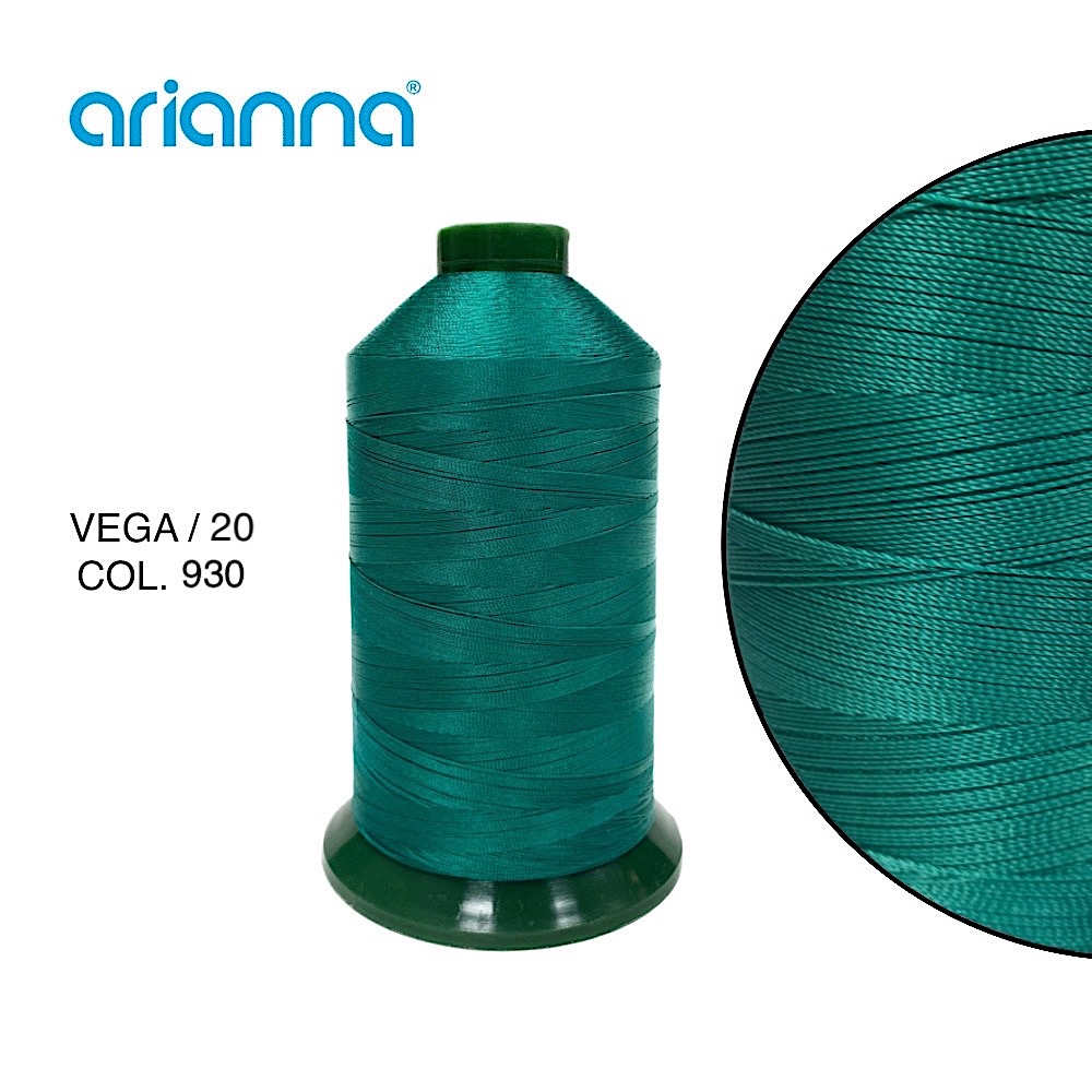 513  НИТЬ ШВЕЙНАЯ VEGA SUPER 20/3, "ARIANNA", Тройной крутки, намотка 2000м, толщина-20, состав-100%