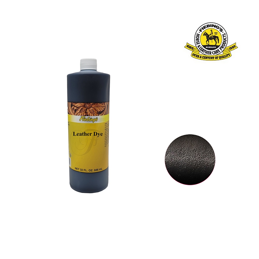 1187  LEATHER DYE, "FIEBING'S", Проникающая краска на спиртовой основе, объем-1 литр, США, Цвет-Черн
