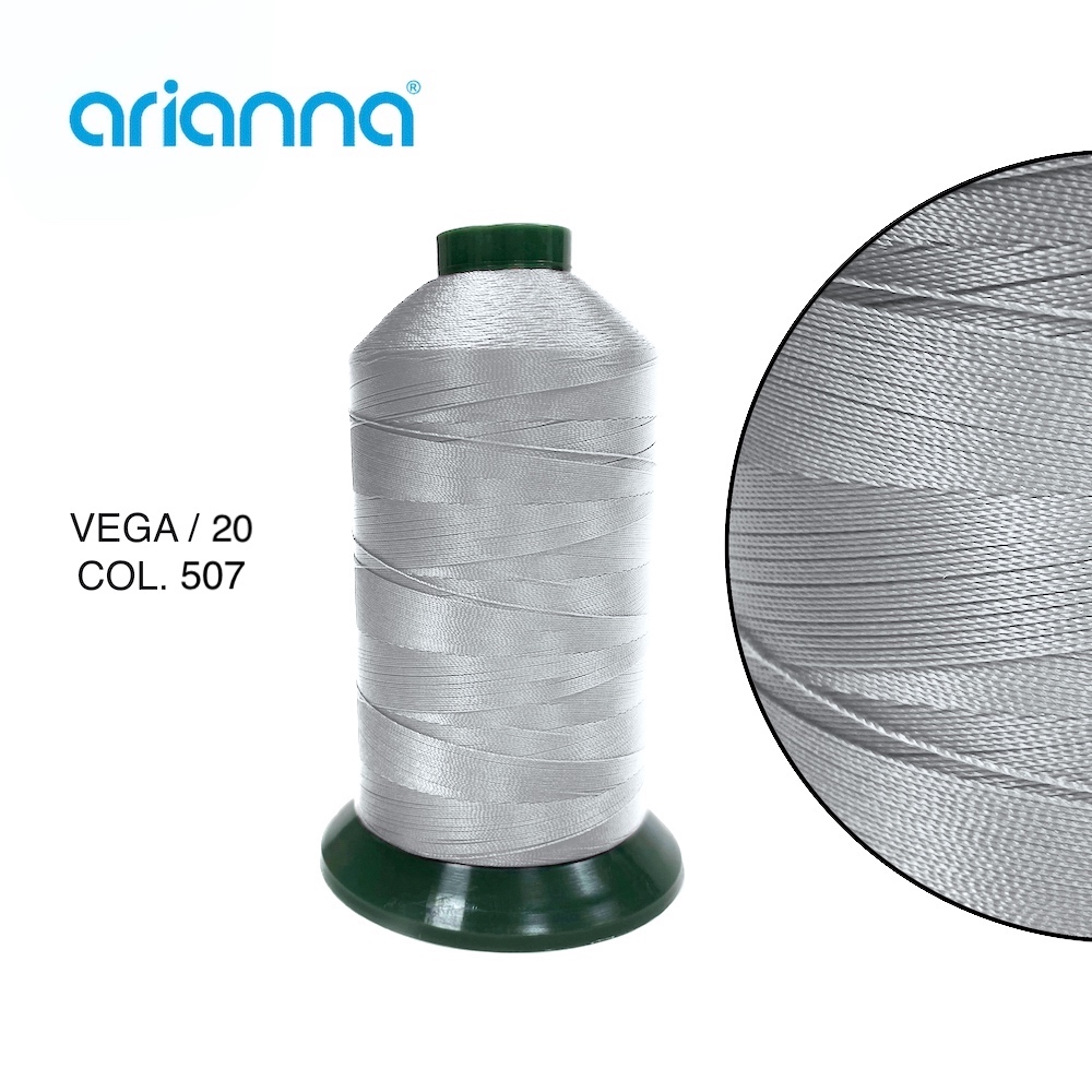 2181  НИТЬ ШВЕЙНАЯ VEGA SUPER 20/3, "ARIANNA", Тройной крутки, намотка 2000 м, толщина-20, состав-10