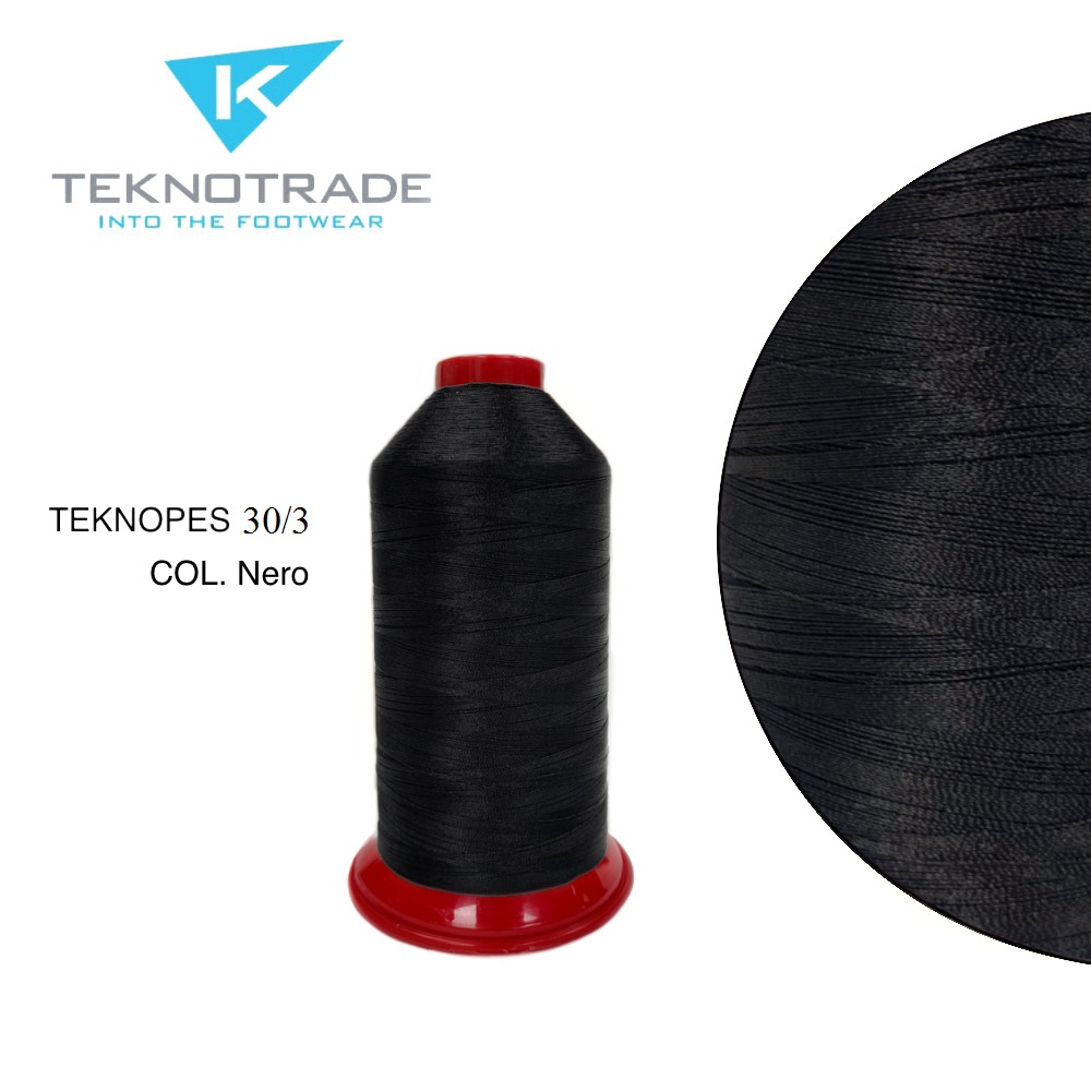 76  НИТЬ ШВЕЙНАЯ TEKNOPES 30/3, "TEKNO TRADE", Тройной крутки, намотка 2500 м, толщина-30, состав-10