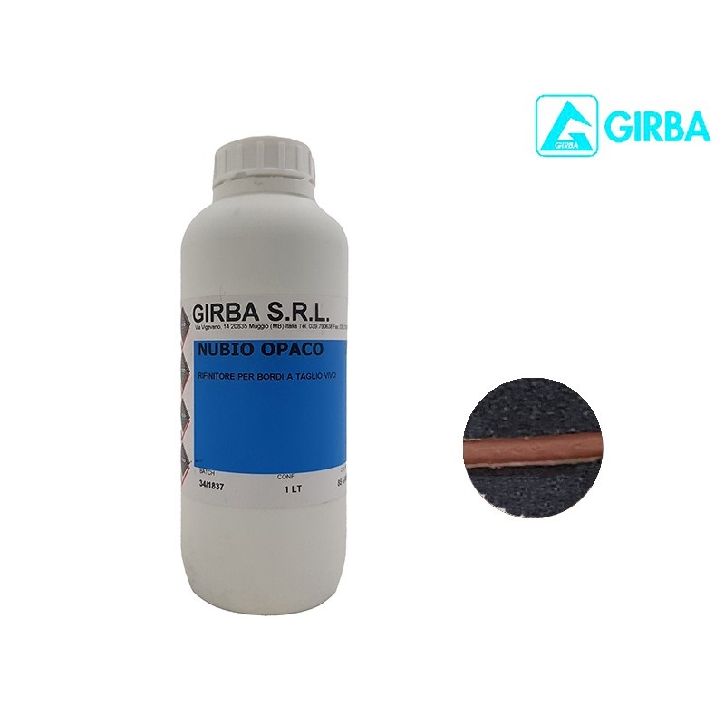 5087  КРАСКА NUBIO OPACO, "GIRBA", Матовая для урезов, объем-1 литр, Италия, Цвет-Коричневый