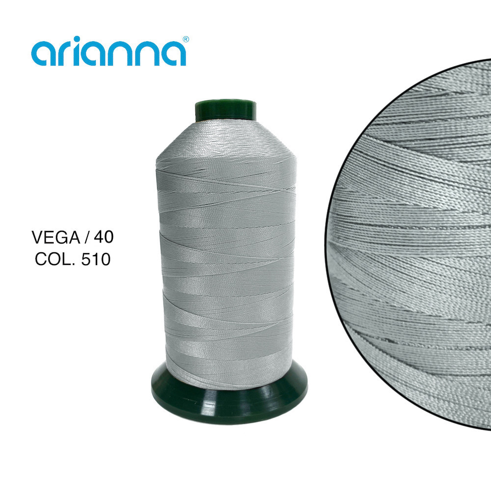 358  НИТЬ ШВЕЙНАЯ VEGA SUPER 40/3, "ARIANNA", Тройной крутки, намотка 4000 м, толщина-40, состав-100