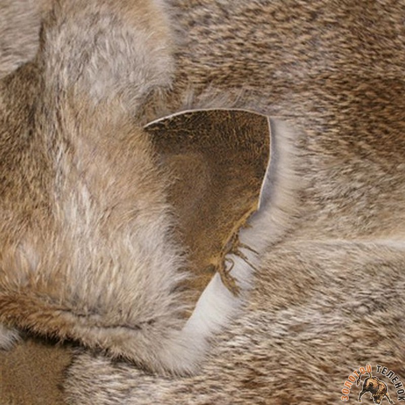 3822 МЕХ Кролик120*60cm Русти1, -18 мм, Испания, Цвет-Серый