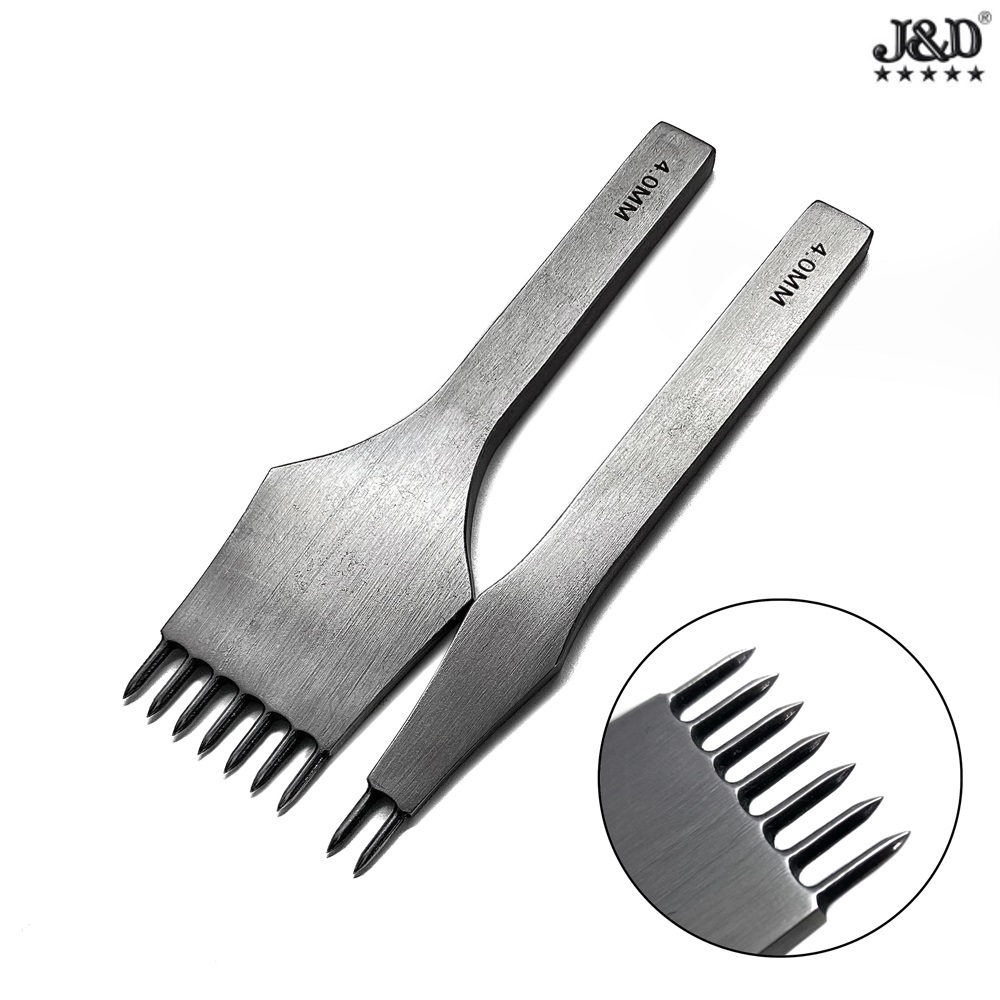9238 СТРОЧНЫЙ ПРОБОЙНИК ИГОЛЬЧАТЫЙ, "J&D", Набор из 2-х пробойников, шаг-4 мм, состав-Высококачестве