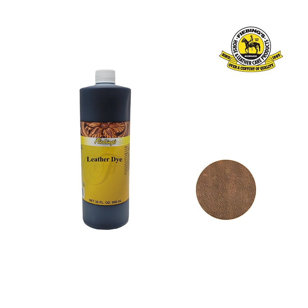 1196  LEATHER DYE, "FIEBING'S", Проникающая краска на водной основе, объем-1 литр, США, Цвет-Шоколад