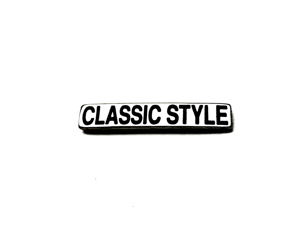 9398  УКРАШЕНИЕ ДЛЯ КОЖГАЛАНТЕРЕИ, Лейбл Classic Style, размер-7х38 мм, состав-Металлический сплав,
