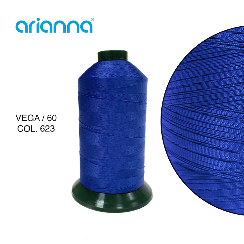 10763  НИТЬ ШВЕЙНАЯ VEGA SUPER 60/3, "ARIANNA", Тройной крутки, намотка 6000 м, толщина-60, состав-1