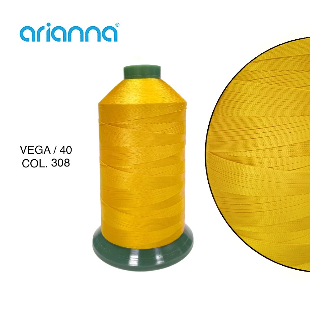 556  НИТЬ ШВЕЙНАЯ VEGA SUPER 40/3, "ARIANNA", Тройной крутки, намотка 4000 м, толщина-40, состав-100