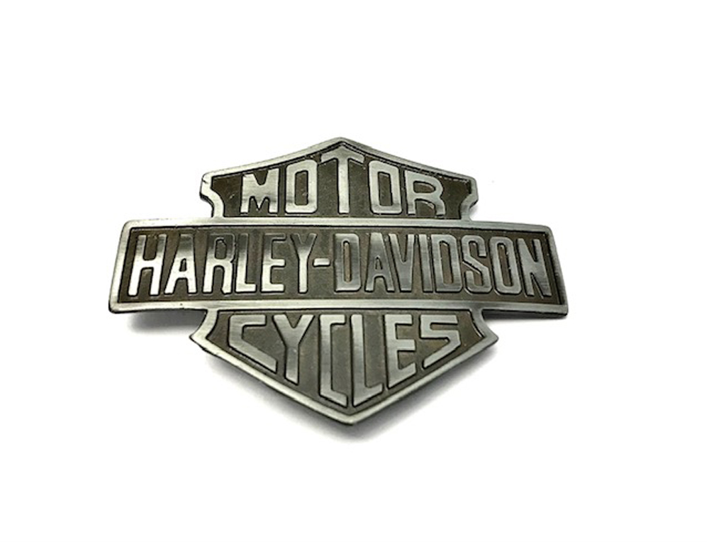 9450  ПРЯЖКА, 84х112 мм, Harley Davidson, размер-40 мм, состав-Металлический сплав, Турция, Цвет-Сер