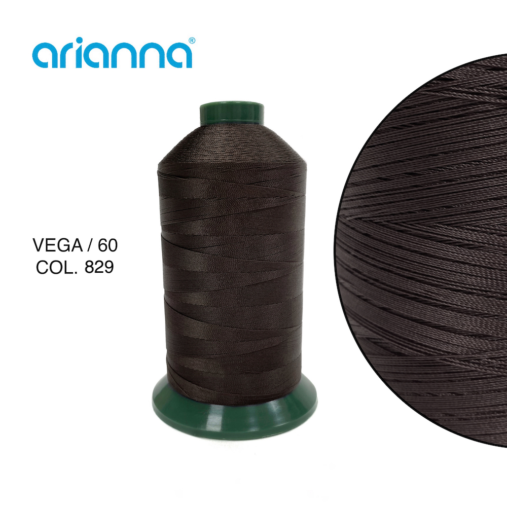 10782  НИТЬ ШВЕЙНАЯ VEGA SUPER 60/3, "ARIANNA", Тройной крутки, намотка 6000м, толщина-60, состав-10