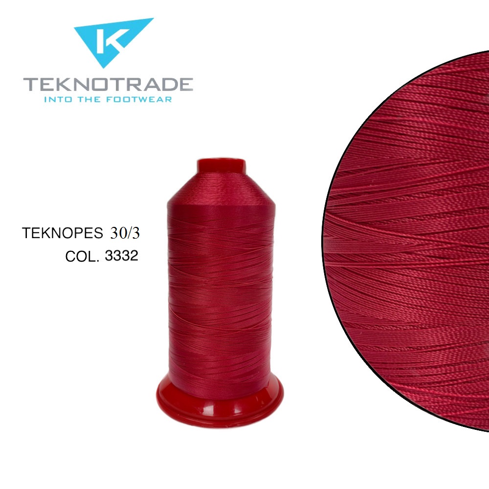 79  НИТЬ ШВЕЙНАЯ TEKNOPES 30/3, "TEKNO TRADE", Тройной крутки, намотка 2500 м, толщина-30, состав-10