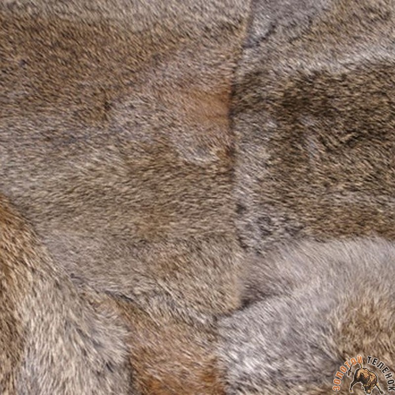 3828 МЕХ Кролик120*60cm Русти3, -18 мм, Испания, Цвет-Серый