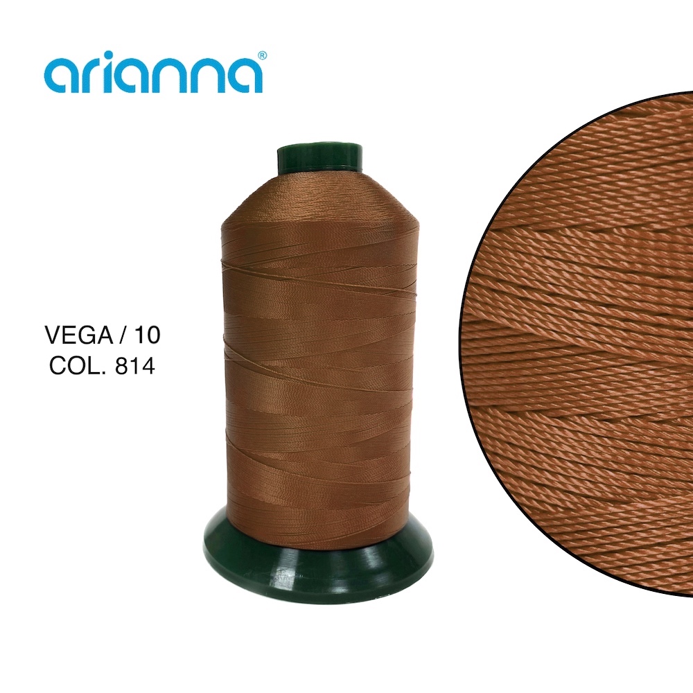 10792  НИТЬ ШВЕЙНАЯ VEGA SUPER 10/3, "ARIANNA", Тройной крутки, намотка 1000 м, толщина-10, состав-1