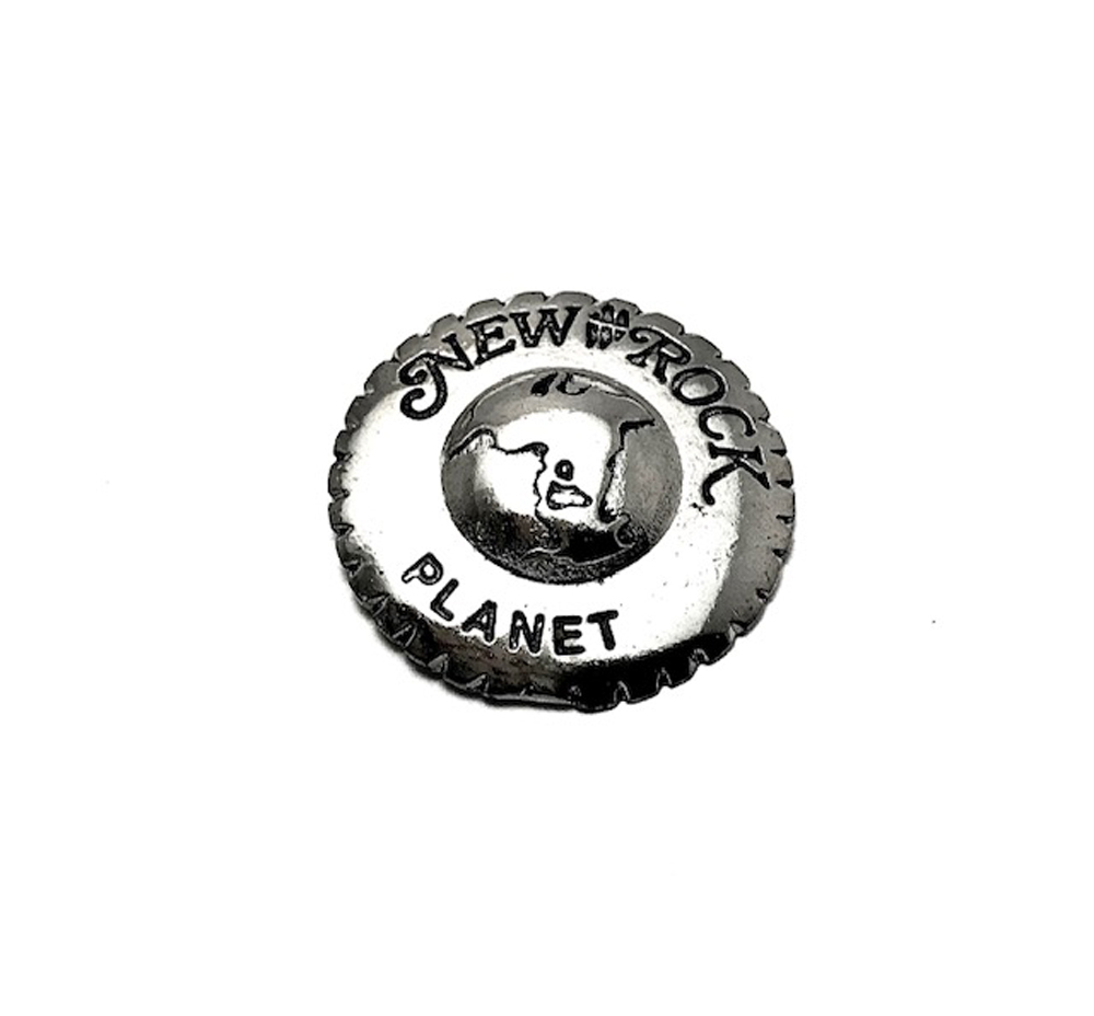 9383  УКРАШЕНИЕ ДЛЯ КОЖГАЛАНТЕРЕИ, Лейбл New Rock Planet, диаметр-35 мм, состав-Металлический сплав,