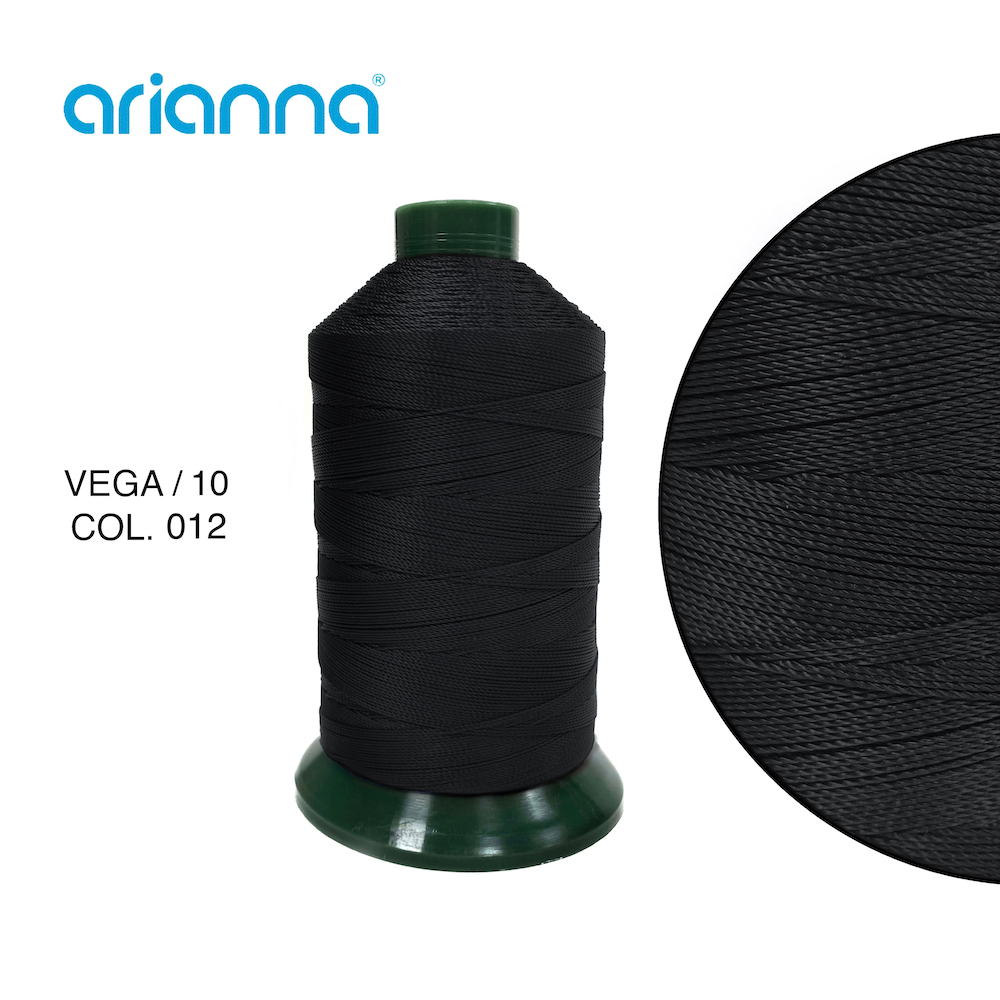 1526  НИТЬ ШВЕЙНАЯ VEGA SUPER 10/3, "ARIANNA", Тройной крутки, намотка 1000 м, толщина-10, состав-10