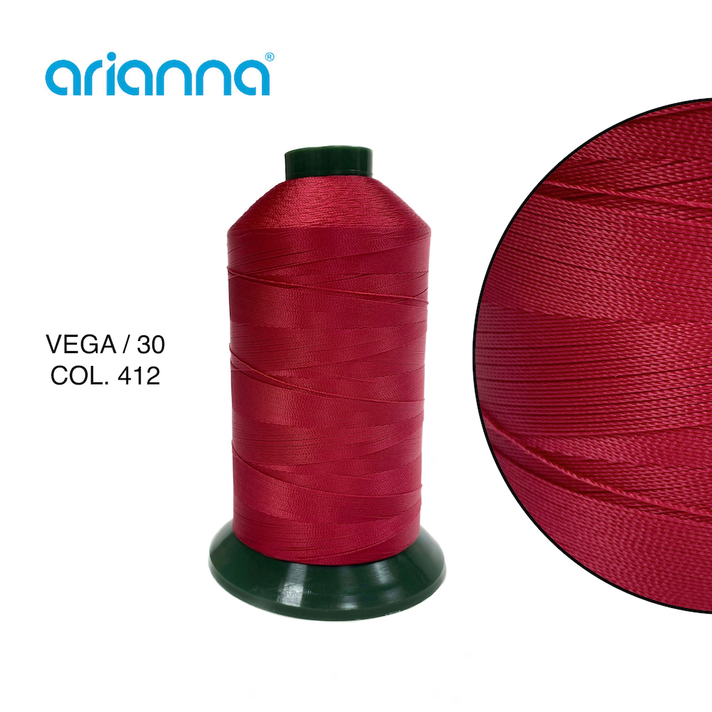 353  НИТЬ ШВЕЙНАЯ VEGA SUPER 30/3, "ARIANNA", Тройной крутки, намотка 3000 м, толщина-30, состав-Пол
