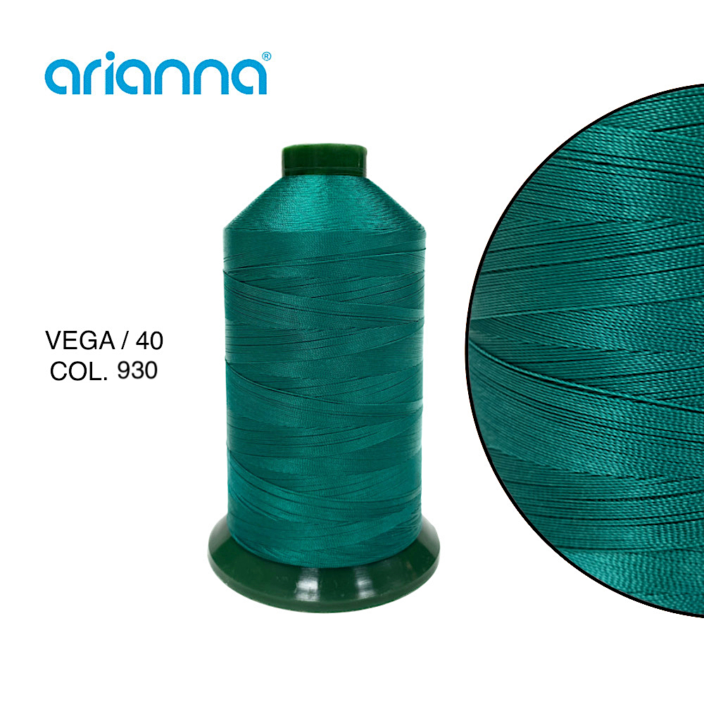 903  НИТЬ ШВЕЙНАЯ VEGA SUPER 40/3, "ARIANNA", Тройной крутки, намотка 4000 м, толщина-40, состав-100
