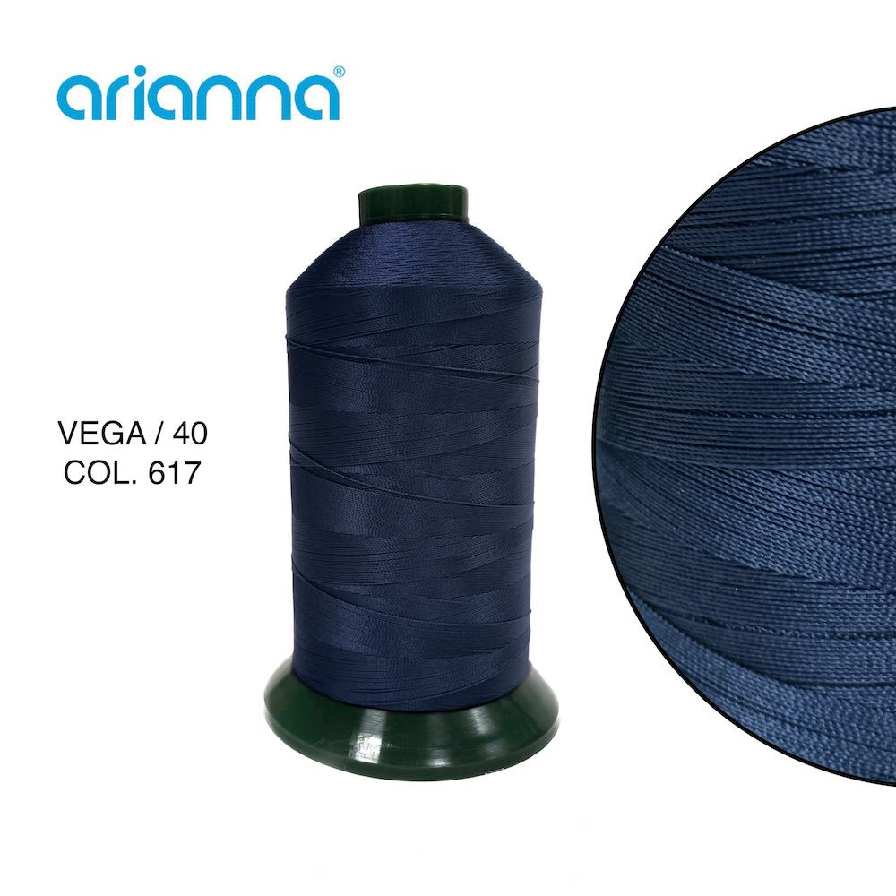 880  НИТЬ ШВЕЙНАЯ VEGA SUPER 40/3, "ARIANNA", Тройной крутки, намотка 4000 м, толщина-40, состав-100