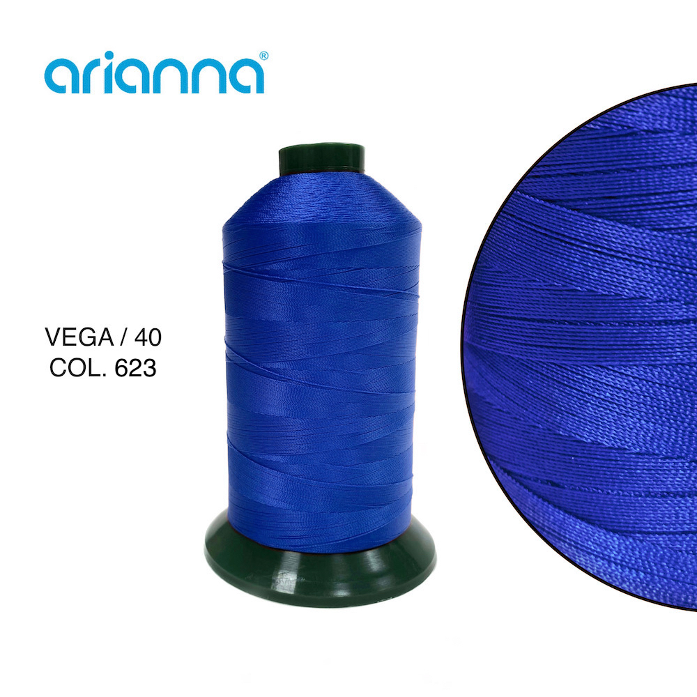 10762  НИТЬ ШВЕЙНАЯ VEGA SUPER 40/3, "ARIANNA", Тройной крутки, намотка 4000 м, толщина-40, состав-1