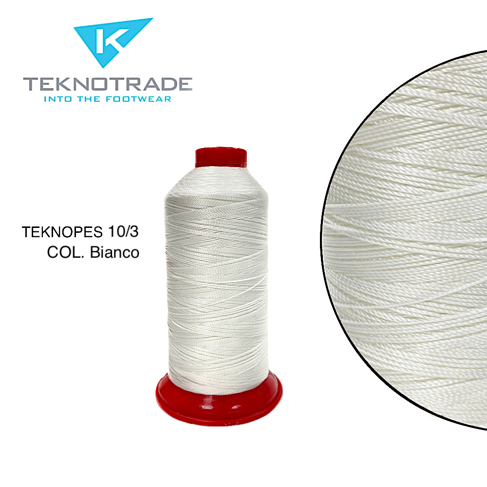 95  НИТЬ ШВЕЙНАЯ TEKNOPES 10/3, "TEKNO TRADE", Тройной крутки, намотка 750 м, толщина-10, состав-100
