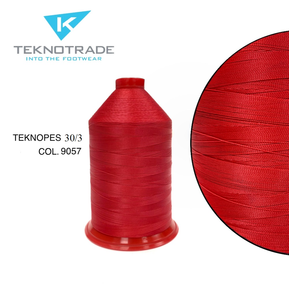 80  НИТЬ ШВЕЙНАЯ TEKNOPES 30/3, "TEKNO TRADE", Тройной крутки, намотка 5000 м, толщина-30, состав-10