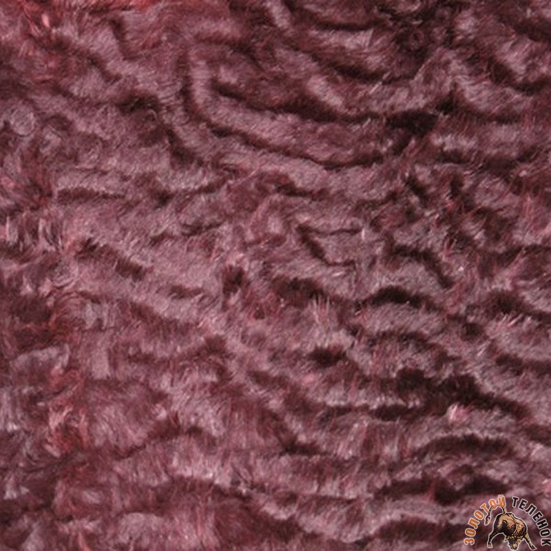 3824 МЕХ Кролик120*60cm ФА, -18 мм, Испания, Цвет-Бордо
