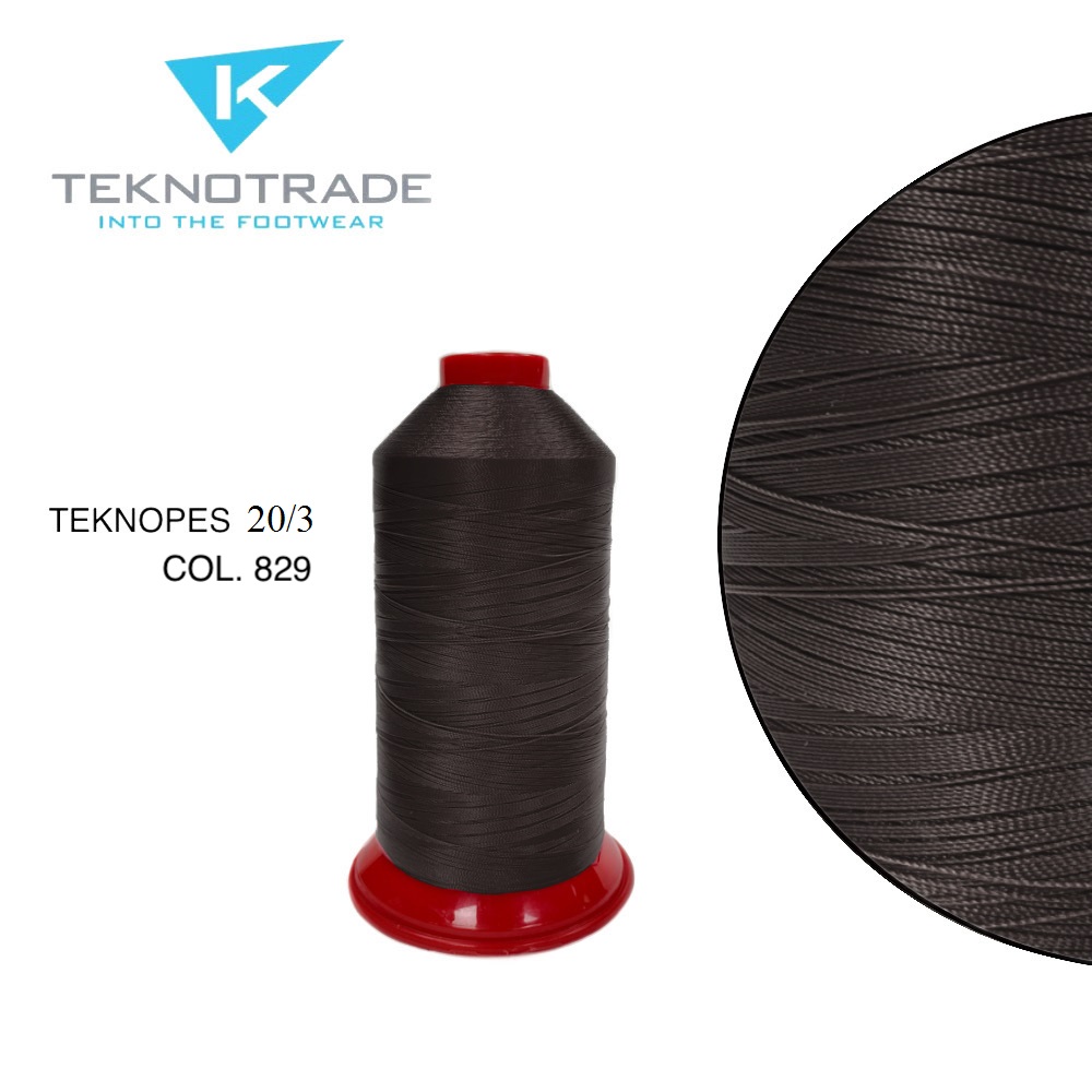 171  НИТЬ ШВЕЙНАЯ TEKNOPES 20/3, "TEKNO TRADE", Тройной крутки, намотка 1500 м, толщина-20, состав-1