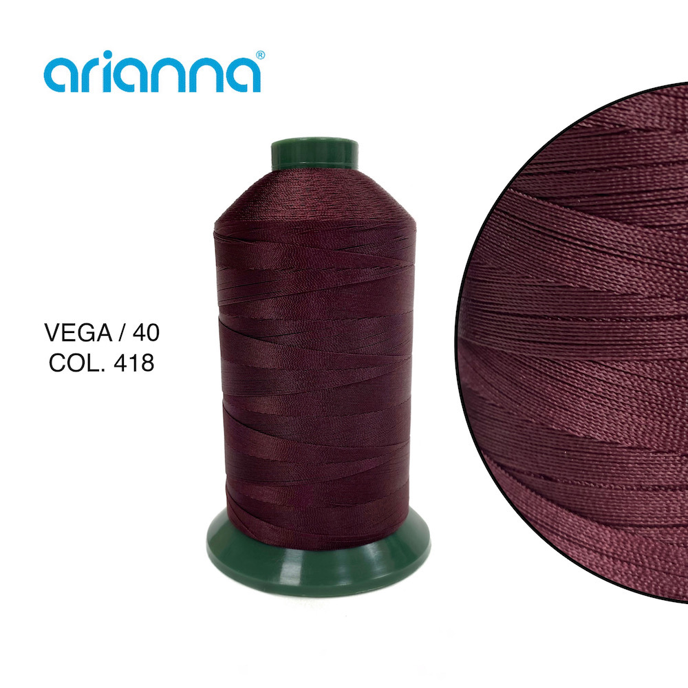 883  НИТЬ ШВЕЙНАЯ VEGA SUPER 40/3, "ARIANNA", Тройной крутки, намотка 4000 м, толщина-40, состав-100