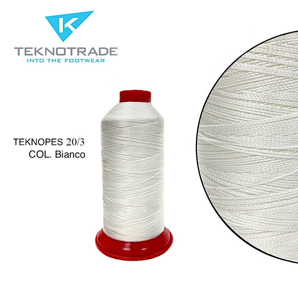 97  НИТЬ ШВЕЙНАЯ TEKNOPES 20/3, "TEKNO TRADE", Тройной крутки, намотка 1500 м, толщина-20, состав-10
