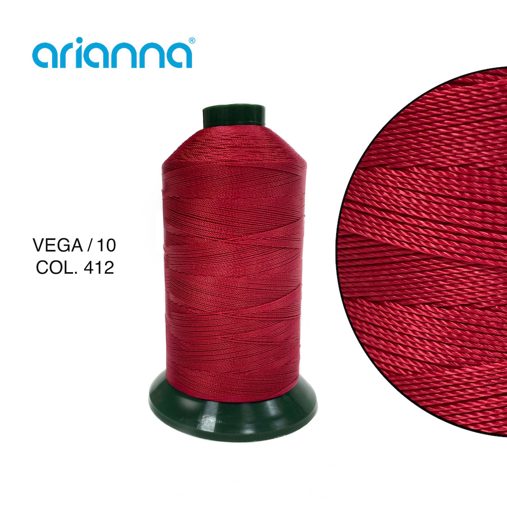 610  НИТЬ ШВЕЙНАЯ VEGA SUPER 10/3, "ARIANNA", Тройной крутки, намотка 1000 м, толщина-10, состав-100